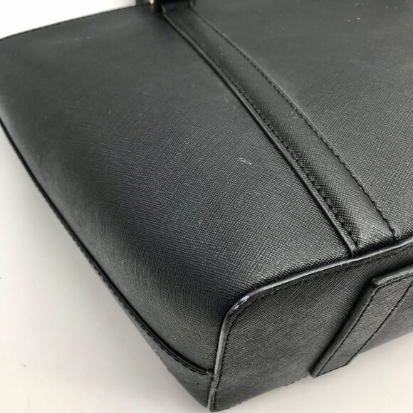 Kate Spade Black Saffiano Leather Cara Shoulder Bag - Picture 9 of 10